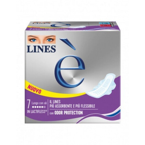 Lines E Lungo 7 pcs - Sanitary Towel