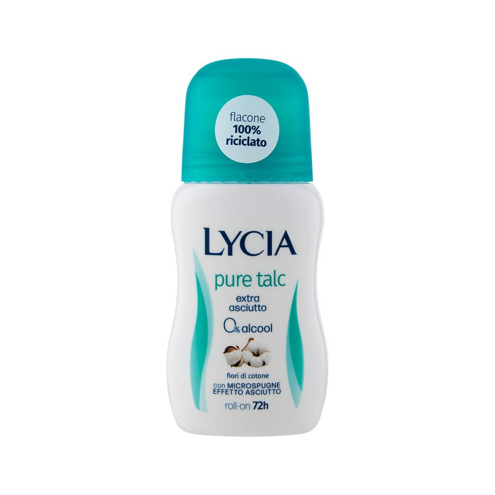 Lycia Pure Talc Deodorant Roll On 50 Ml - Roll-On Deodorant