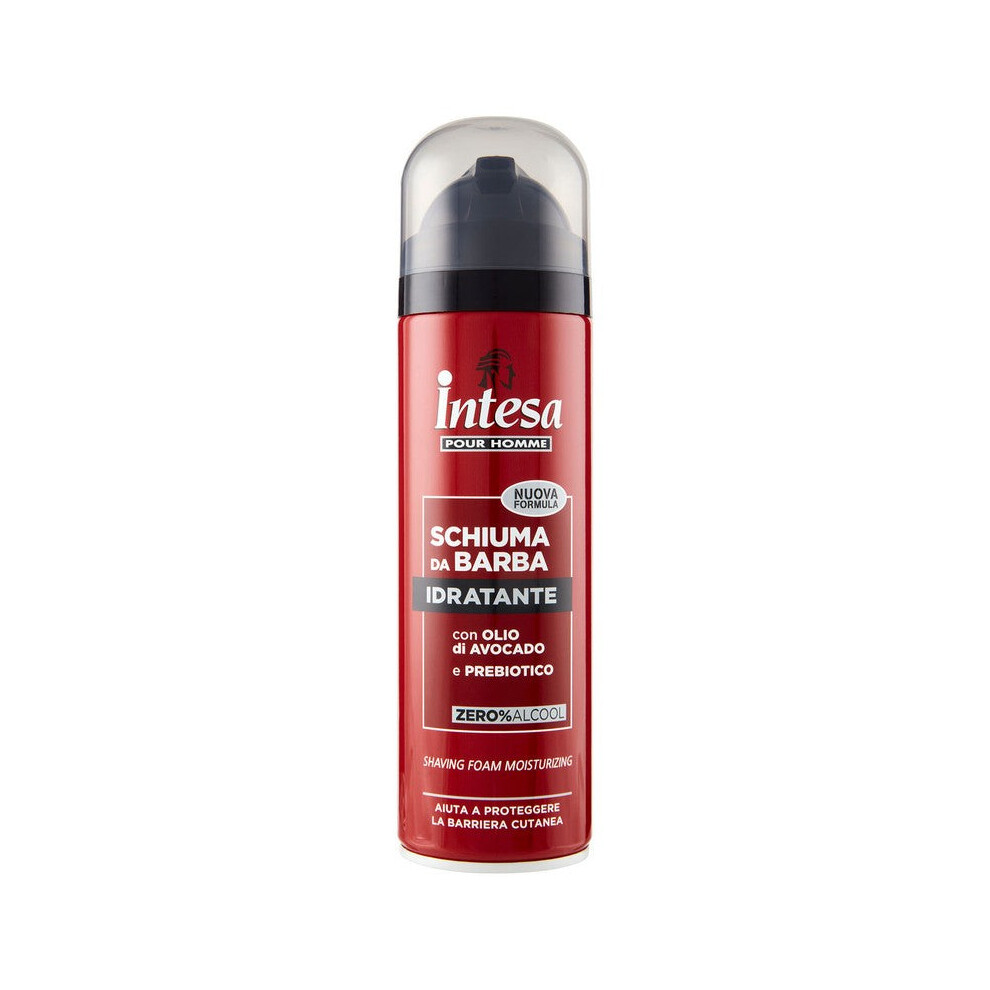 Intesa Foam For Beard Moisturising Oil Di Avocado E Prebiotico 300 Ml - Shaving Foam