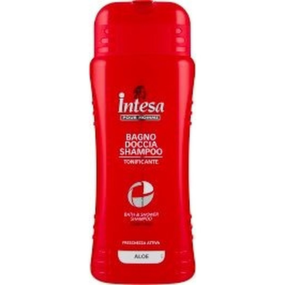 Intesa Bath Shower Shampoo Toning Aloe Men 500 Ml - Cleanser Body Hair