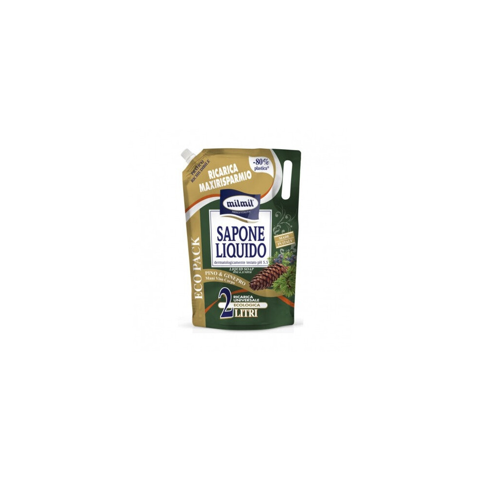 Mil Mil Pino & Ginepro 2 L - Soap Liquid Refill