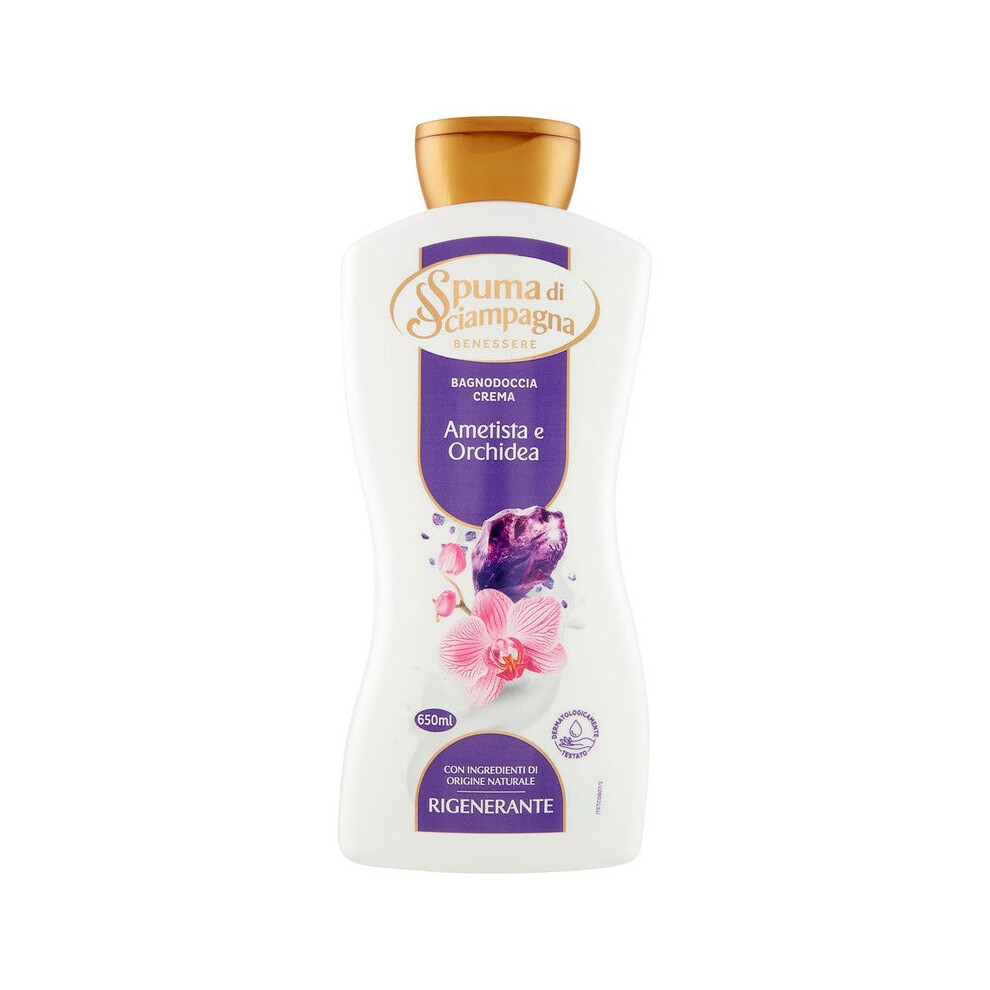 Spuma Di Sciampagna Shower Gel Cream Ametista E Orchidea 650 Ml - Bath Foam