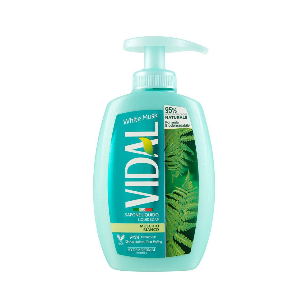 Vidal Sapone Liquid Musk White 300 Ml - Liquid Soap