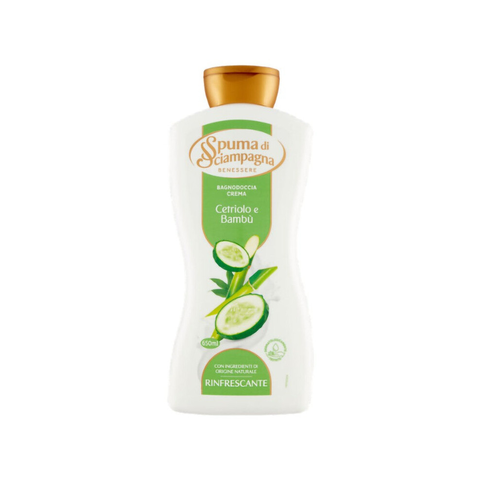 Spuma Di Sciampagna Benessere Shower Gel Cream Cetriolo E Bambu 650 Ml - Bath Foam