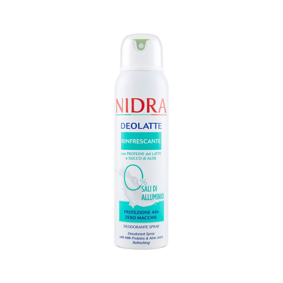 Nidra Deolatte Fresh With Proteine Of The Milk E Bio Aloe 150 Ml - Deodorant