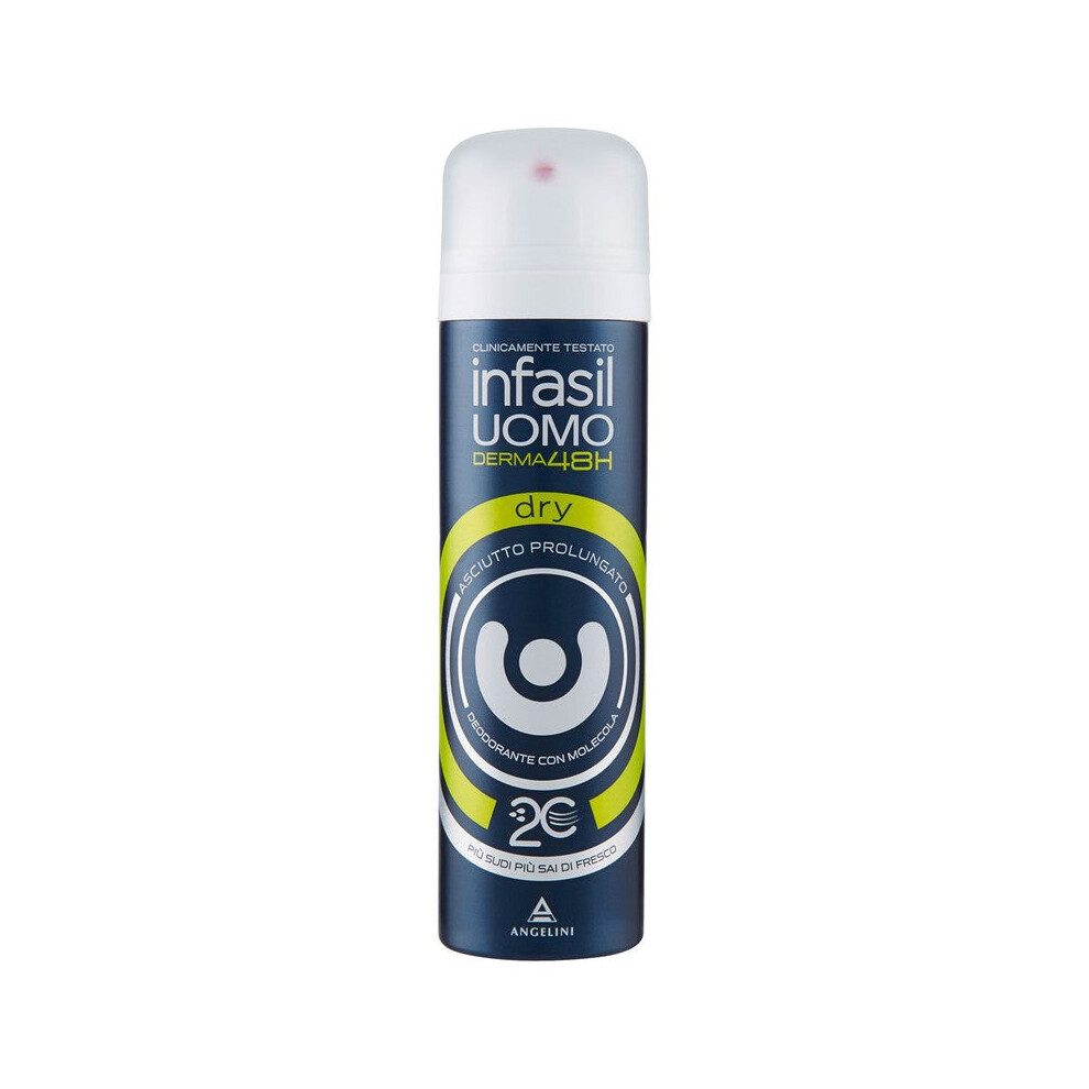 Infasil Men Derma 48H Asciutto Prolungato 150 Ml - Spray Deodorant