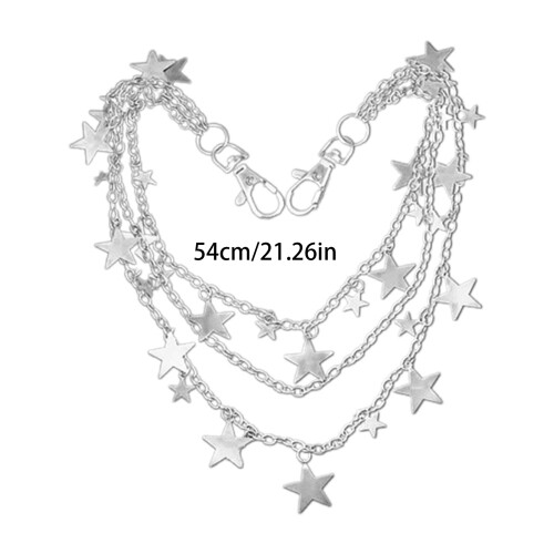 Goth Brieftasche Kette Charm Rock Gürtel Hosen Kette Multilayer 1