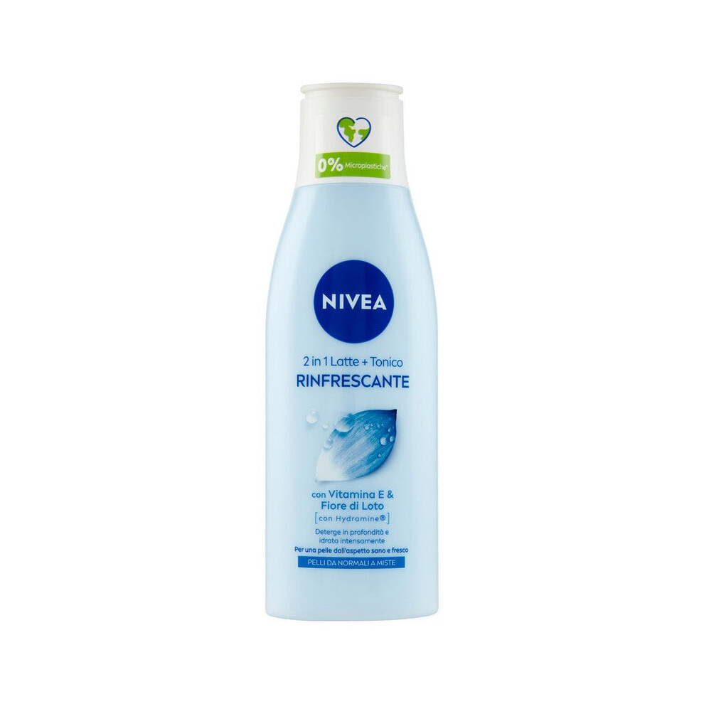 Nivea 2 In 1 Milk Cleanser + Toner 200 Ml