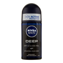 Nivea Men Deep Deodorant Anti-Perspirant Roll On 50 ml - Roll-On Deodorant