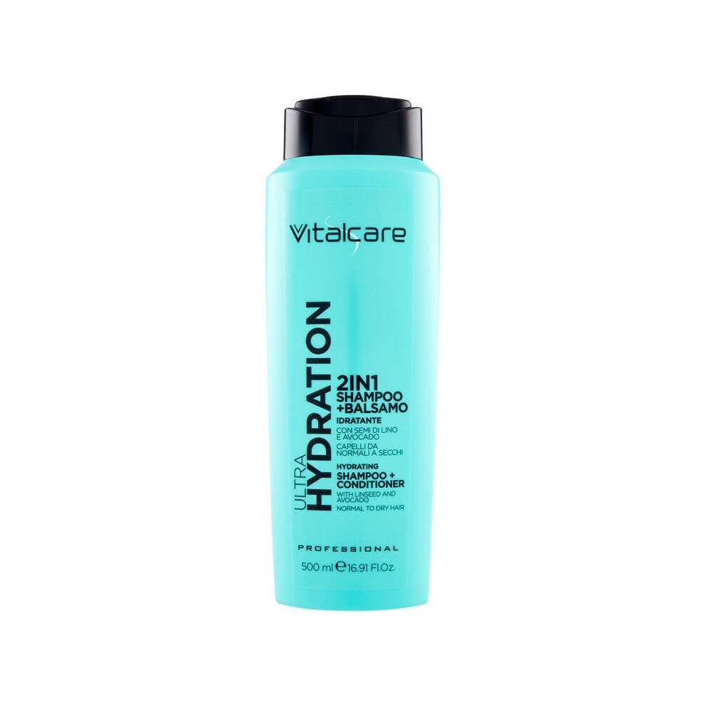 Vitalcare Ultra Hydration 2In1 Shampoo+Conditioner Moisturising 500 Ml