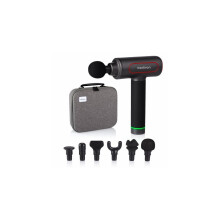 Medivon Gun PRO - Aparelho de massagem manual - Preto - 6 cabeçotes de massagem
