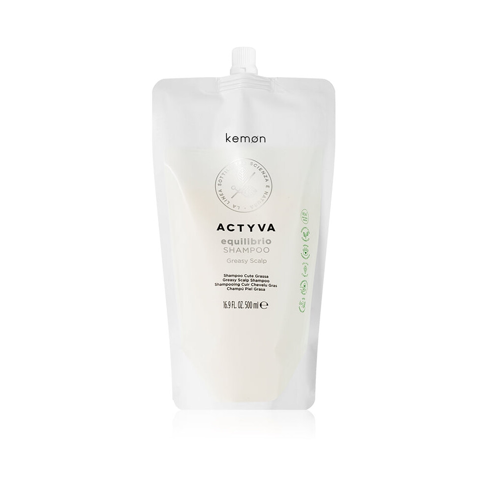 Kemon Actyva Equilibrio Shampoo Cleansing Deep 500 Ml Refill
