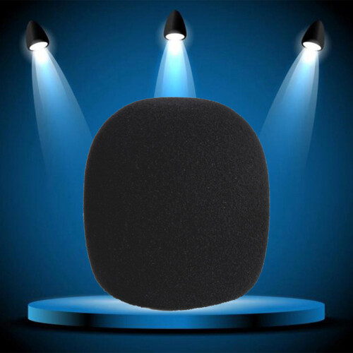 Couvre-micros en éponge largement appliqués, 5 pièces,-Noir 2