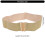 Ceinture de taille large pour femmes, élastique, dorée, à la-Or 3