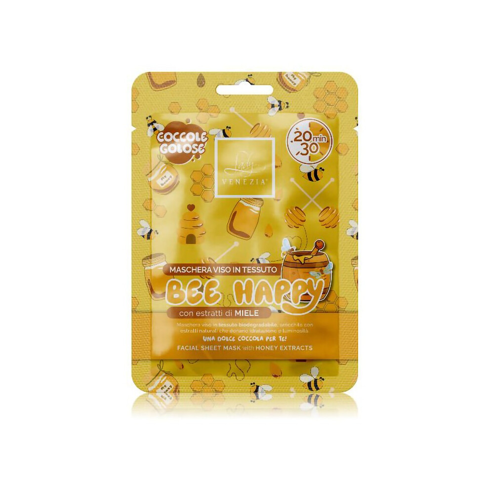 Lady Venezia Bee Happy 1 Pezzo - Face Mask Fabric