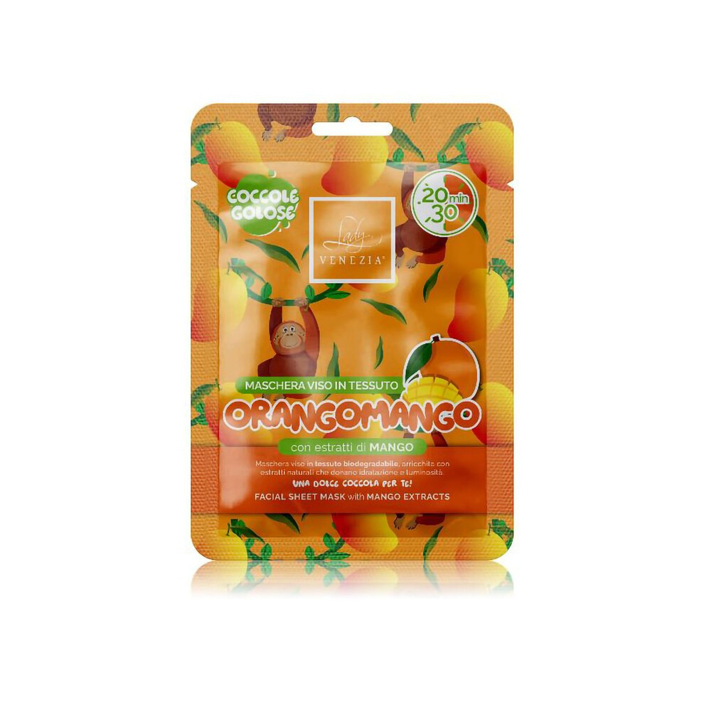 Lady Venezia Orangomango 1 Units - Face Mask Fabric