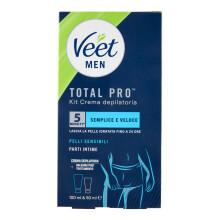 Veet Men Kit Hair Removal Intima Sensitive Skin Cream 100 ml + Conditioner 50 ml - Depilatory Cream