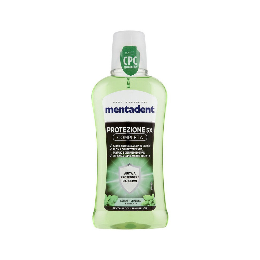 Mentadent Protection 5X Complete 400 Ml - Mouthwash