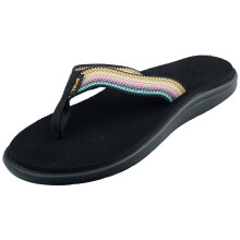 (5) Teva Voya Flip Womens Flip Flop Sandals in Black Multicolour