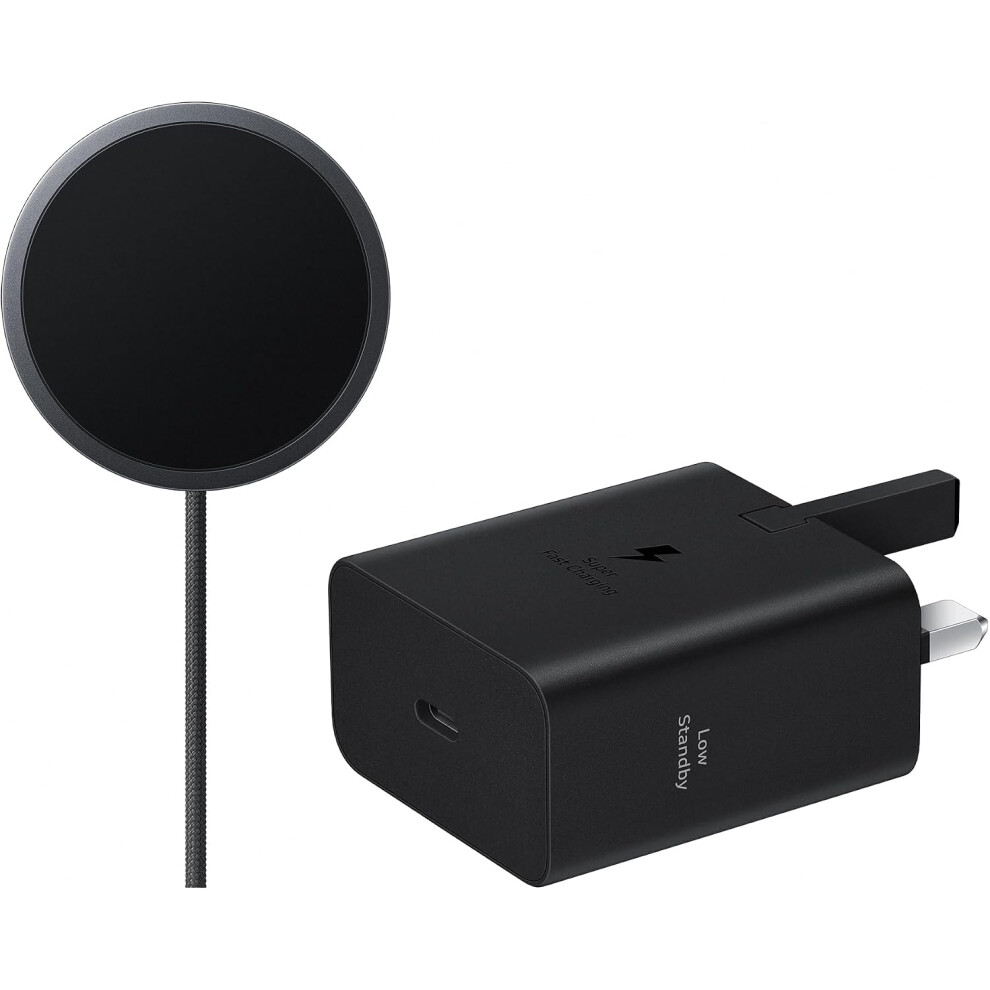 Samsung Qi2 25W Magnetic Wireless Charger With 45W Power Adapter Black - Ep-P2900tbeggb