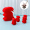 Accessoires de multiplication de lapin éponge, fournitures-Rouge 6