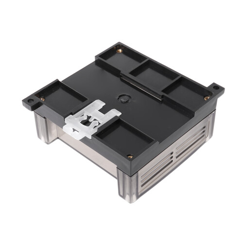 Transparent Plastic Industrial Control Box-Grey 95x90x40mm 1