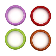 Onion Storage and Avocado Saver,Set of 4 Double-Sided Silicone Fruit Keeper Containers for Fridge,Tomatos Holder,Lemons