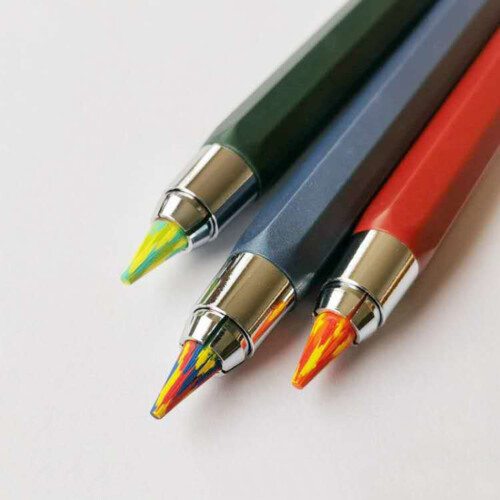 5PCS Rainbow Pencils Leads 5.6mmX90mm Gradient Colored Refills 2