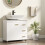 3 Tier Bathroom Vanity Cabinet, MDF Storage Unit, White 3