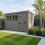 13x9 Pent Composite Shed Tanalised (Single Door, With Windows) 1