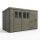 13x9 Pent Composite Shed Tanalised (Single Door, With Windows) 2