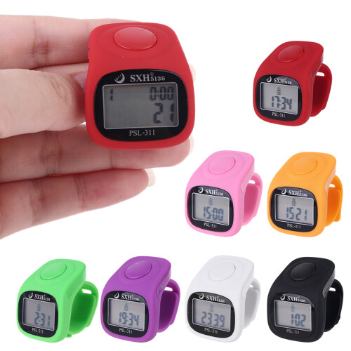 6 Digital Finger Tally Counter 8 Channels with LED-White 2