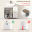 3 Tier Bathroom Vanity Cabinet, MDF Storage Unit, White 6