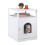 White cat cabinet with shelf 1