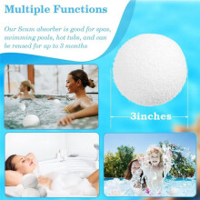 Bola de Esponja Absorvente de Óleo Reutilizável Bola de Esponja Lavável Bola de Esponja de Filtro de Piscina Flutuante