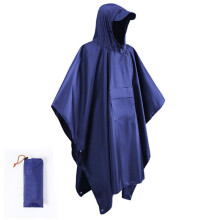 Outdoor Raincoat Hooded Sleeve Waterproof Rain Poncho Motorcycle Rain Cover Camping Hiking Travel Rainwear Tent