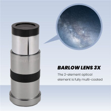 F010 1.25 Inch 3x Barlow Lens Telescope Accessories for Astronomical Telescope Ocular
