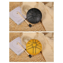 3 Inch 6 Tone Hollow Drum Steel Tongue Drum Hollow Drum Forget Worry Drum Percussion Instrument