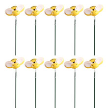10st Little Bee Plug-In Bin Trädgårdsstakes Stake Dekor Bee Yards Trädgårdsstake Yard Bin Skylt Trädgårdsstakar Dekorativa