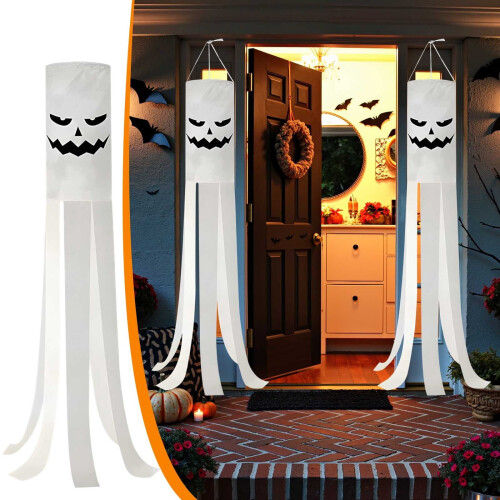 Halloween Ghost Windsock Outdoor Decor 2-Pack 40 Inch 2