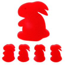 Close-up Magics-Props Sponge Rabbit Tricks Party Activity-Red