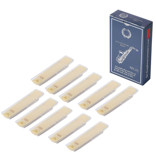 10pcs Professional Saxophone Reed Tone with Strength-2.5