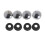 8Pcs Motorcycle License Plate Frame Mounting Fing Screws-Silver 1