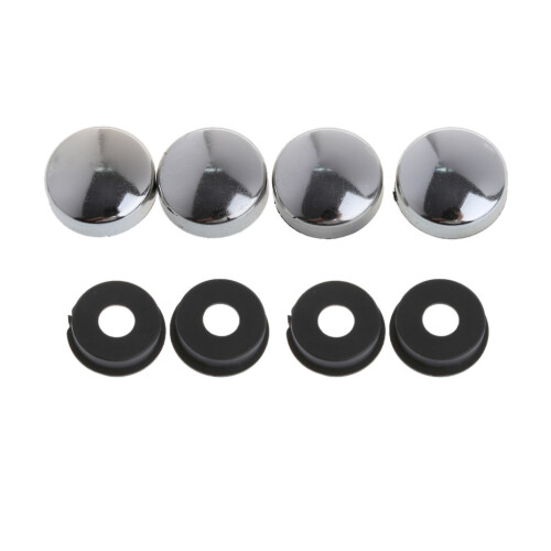 8Pcs Motorcycle License Plate Frame Mounting Fing Screws-Silver