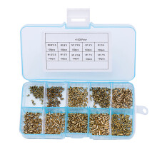 1000xMix buisvormige klinknagels M0.9 M1.3 M1.5 M1.7