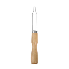 Button Hook Wood Handle Wire Loop Pull Aids Button Helper-C