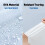 EVA Rain Poncho Reusable Adult 2-Pack Waterproof with 2