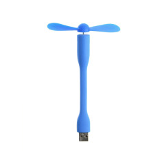 Creative USB Fan Flexible Portable Mini Fan and USB LED-Blue