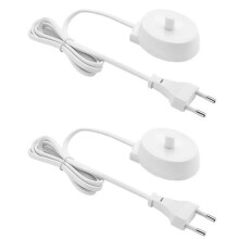 Chargeur de rechange pour brosse à dents électrique, alimentation par induction, lot de 2 bases de chargement.