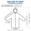 EVA Rain Poncho Reusable Adult 2-Pack Waterproof with 4